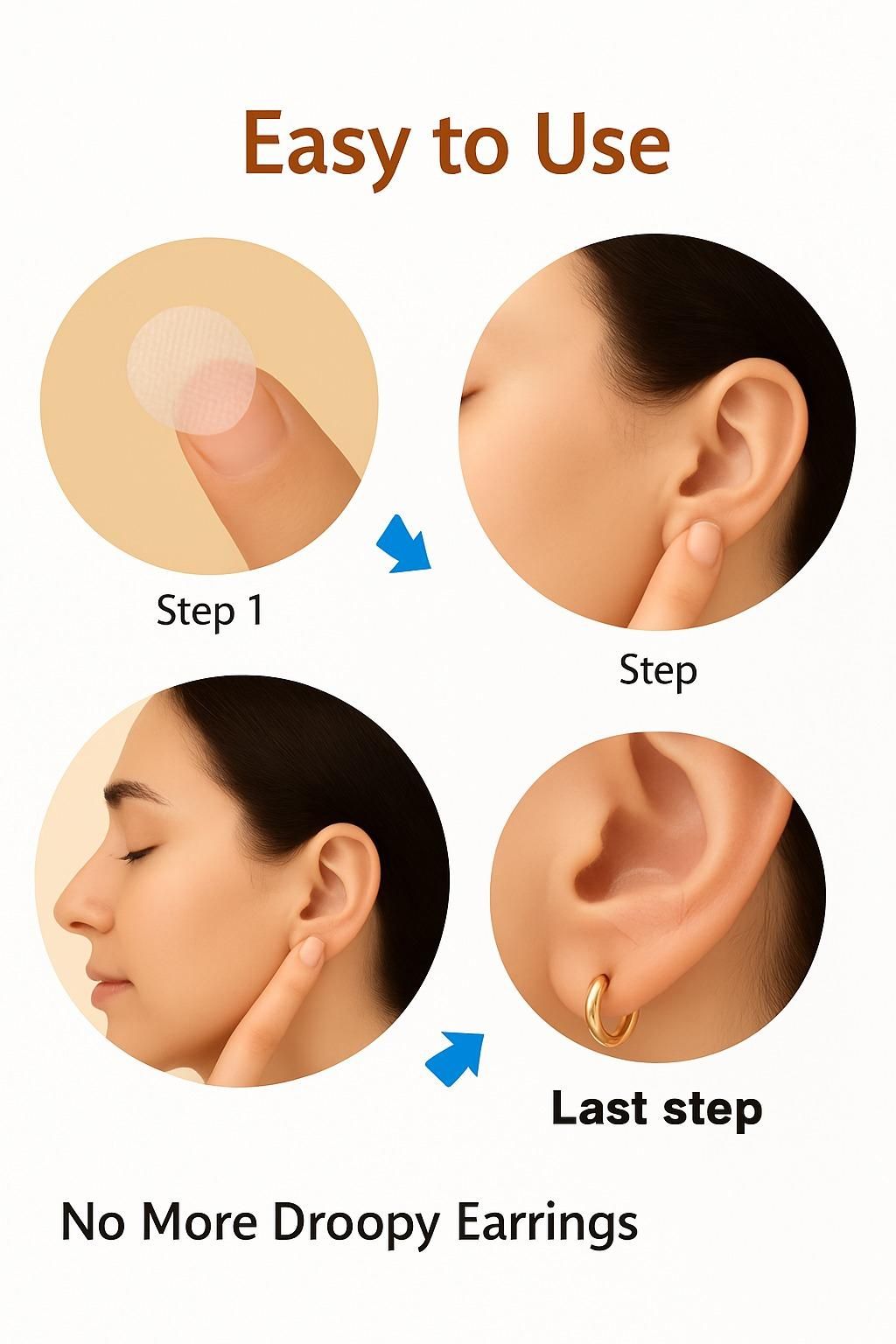 Earlobe Support Patches (100Pcs)