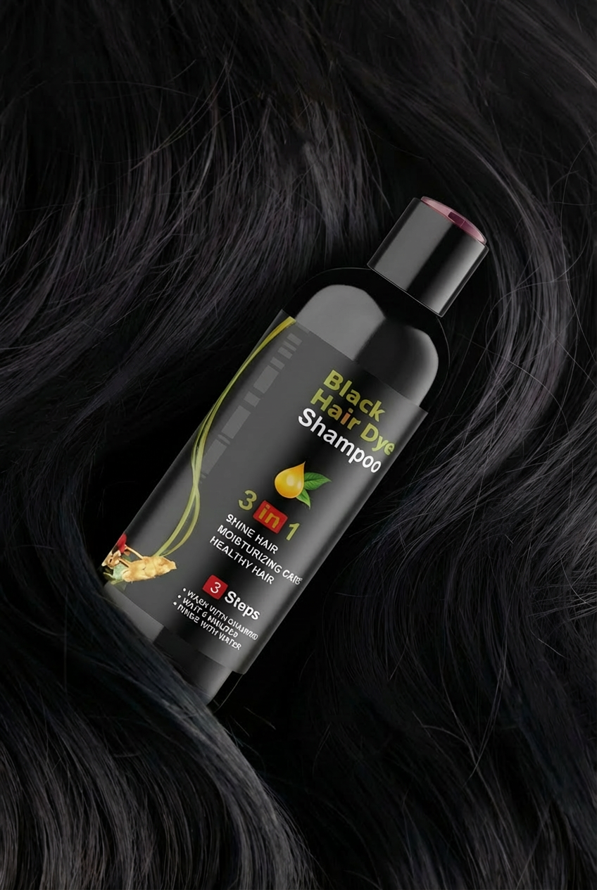 Black Hair Shampoo 3-in-1